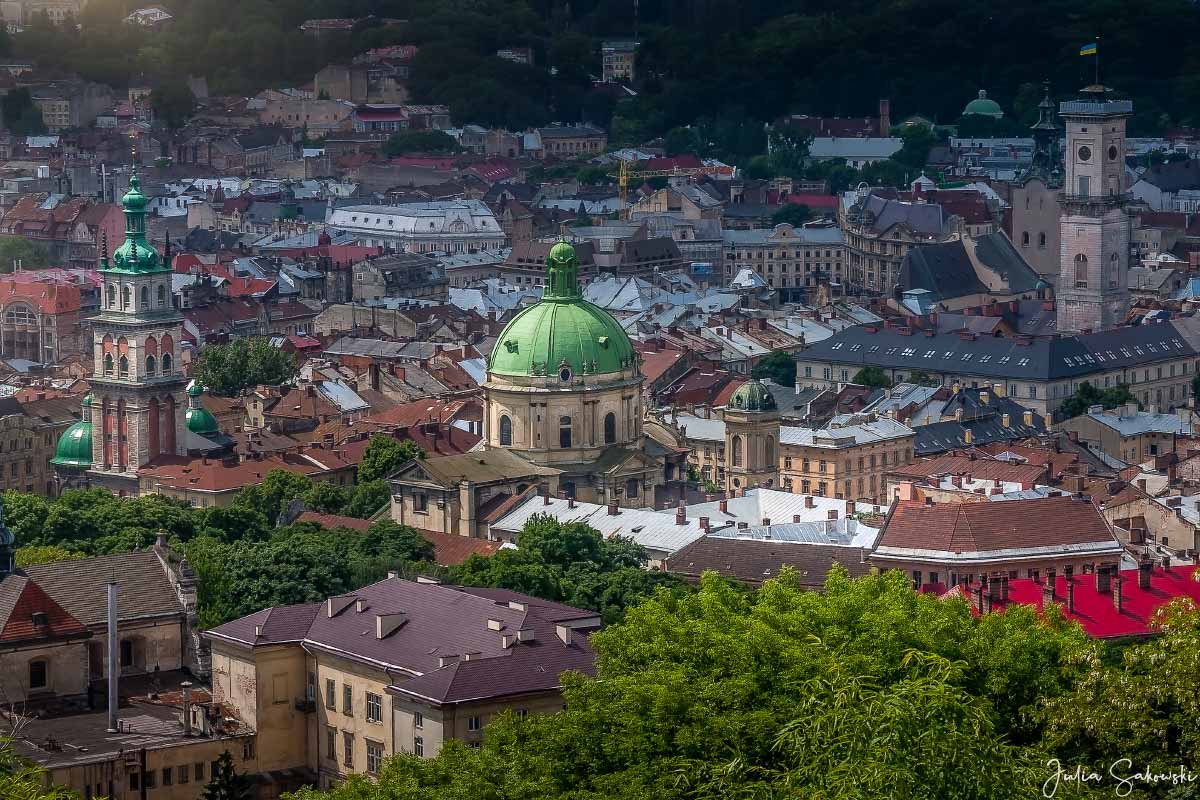 Lviv's view from High Castle Hill
